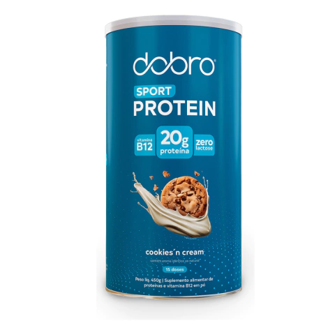 SPORT PROTEIN SABOR COOKIES 450g PROTEINA VEGANA - DOBRO