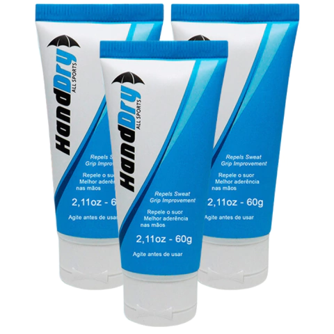 Hand Dry Kit com 3 und - Gel Anti-transpirante - All Sports