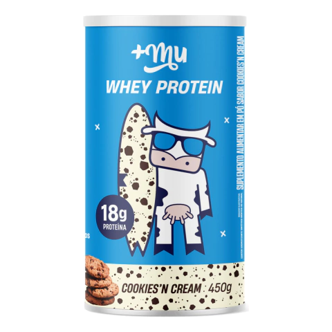 WHEY PROTEIN SABOR COOKIES & CREAM TRADICIONAL 450g +MU