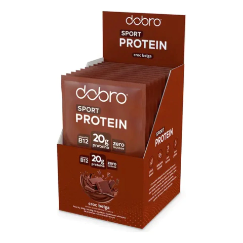 PROTEÍNA DOBRO VEGANA DOSE ÚNICA SPORT PROTEIN 10 SACHÊS