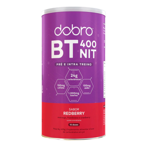 CARBO BT NITRATO SABOR REDBERRY 450g DOBRO