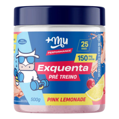 PRE TREINO PINK LEMONADE EXQUENTA MUKE 500g +MU