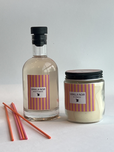 Vanilla Noir - Kit Vela aromática 190g e Difusor de ambientes 250mL - comprar online
