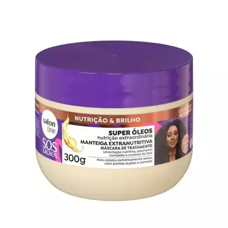 MÁSCARA SOS CACHOS SUPER ÓLEOS MANTEIGA EXTRA LINE - 300g