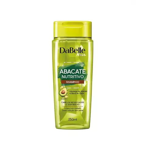SHAMPOO ABACATE NUTRITIVO - DABELLE HAIR - 250ml