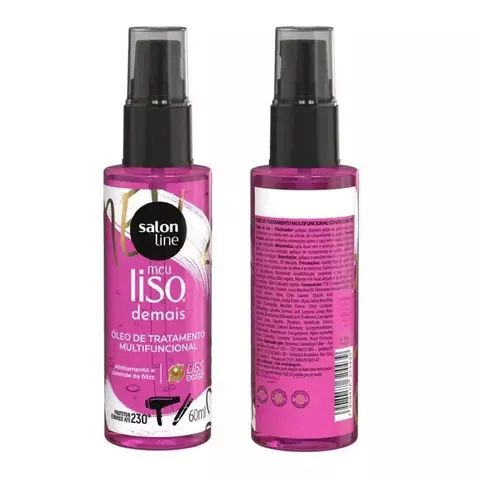 ÓLEO CAPILAR MULTIFUNCIONAL MEU LISO DEMAIS - SALON LINE - 60ml