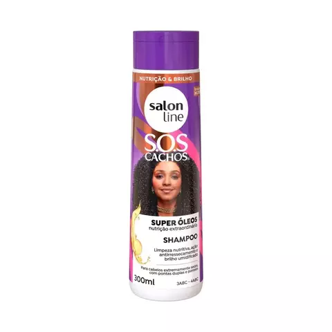 SHAMPOO SOS CACHOS SUPER ÓLEOS - SALON LINE - 300ml