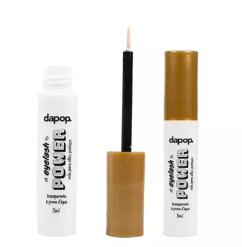 COLA PARA CÍLIOS POSTIÇOS TRANSPARENTE - DAPOP - 5ml