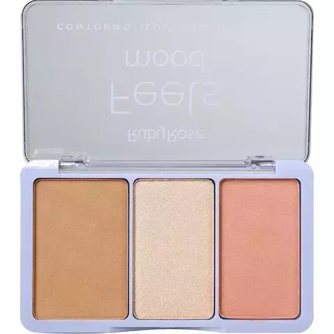 PALETA CONTORNO ILUMINADOR BLUSH HB75261 T20 I30 B90 - RUBY ROSE - 13,2g