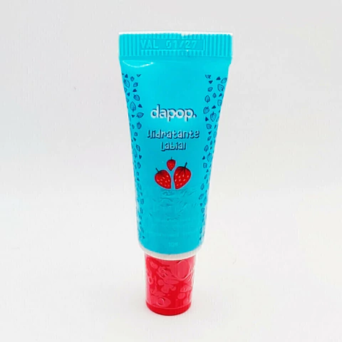HIDRATANTE LABIAL EFEITO GLOSS MORANGO - DAPOP - 10g