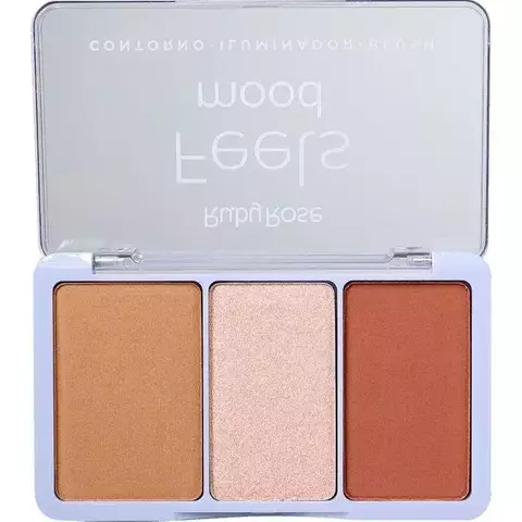 PALETA CONTORNO ILUMINADOR BLUSH HB75262 T30 I40 B100 - RUBY ROSE - 13,2g