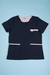 Lisboa chaqueta azul con rosa - comprar online
