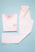Praga pantalón blanco con rosa