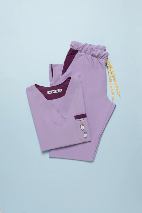 Madrid pantalón Lila con uva