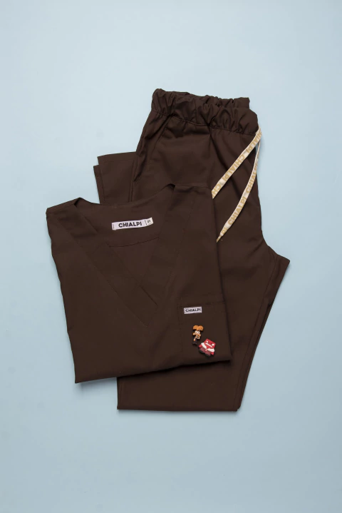 Venecia pantalón chocolate liso - comprar online