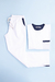 Praga chaqueta blanca con azul