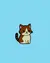 Pin para esteto - Gatito choco y blanco