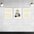 Kit 3 Quadros Decorativos - Área Gourmet