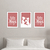 Kit 3 Quadros Decorativos - Dia das Mães - Revelar