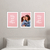 Kit 3 Quadros Decorativos - Dia das Mães