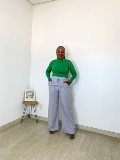 CALÇA PANTALONA VISCOLINHO ELÁSTICO NA CINTURA - comprar online