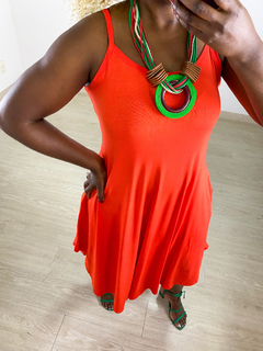 Imagem do VESTIDO VISCOLAYCRA ALCINHA MIDI