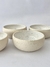 Conjunto de 4 petisqueiras branco brilho em flocos - Bahrô Studio de Cerâmica