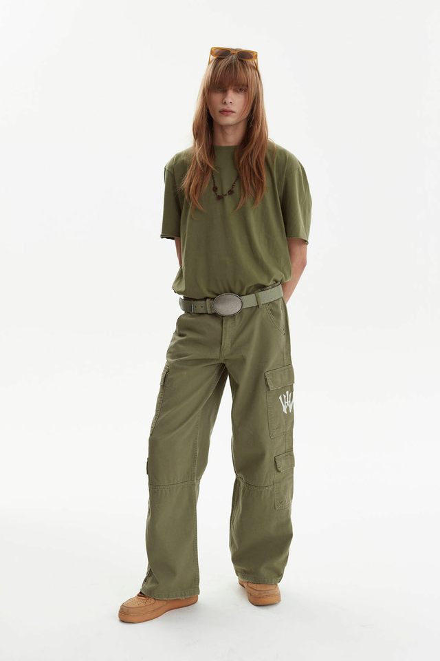 Pantalon Cargo Multipocket Army thumbnail 2