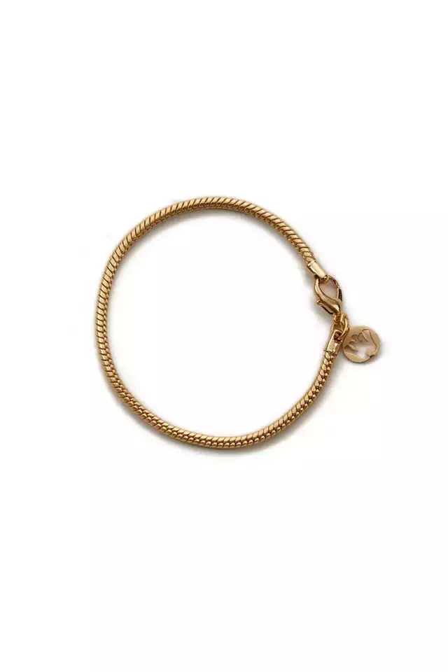 Gold Snake Bracelet thumbnail 2