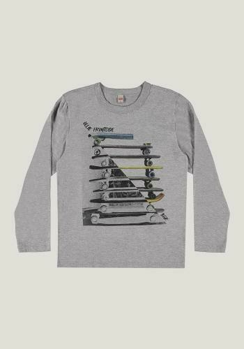 camiseta Infantil Manga Longa BGR 56745