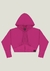 Jaqueta Cropped Teen/Adulto Pink Soda em Molecotton Felpado - Conforto e Estilo para o Inverno (Ref: 61283) - Michele Modas