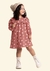 Vestido Glinny Infantil Manga Longa Molecotton Peluciado com Babados (Ref. 21536)