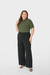 Blusa Feminina Plus Size Gola Alta Em Viscose Canelada Malwee Ref:1000108542 - comprar online