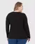Blusa Feminina Plus Size Manga Longa Canelada de Viscose Malwee 98109 - Conforto e Frescor para o Dia a Dia - Michele Modas