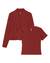 Conjunto twin set Ribana Canelada de viscose Cereja Rosa Ref. 73323 - loja online