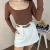 Blusa Canelada Viscose Malwee Marrom | Conforto e Estilo | Ref. 106203