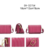 Bolsa Pequena Transversal Chica Fiore Rosa CH3275: Delicadeza e Praticidade em Sintético Premium - comprar online