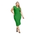 Vestido Midi Plus Size Canelado Com Decote VRef.85586 na internet