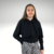 Jaqueta Cropped Teen/Adulto Pink Soda em Molecotton Felpado - Conforto e Estilo para o Inverno (Ref: 61283) - comprar online