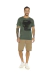 Camiseta Masculina Verde Manga Curta Natural Island Ref. 71209