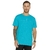 Camiseta Masculina Azul Claro Manga Curta Natural Island Ref. 71260