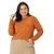 Blusa Feminina Plus Size Manga Longa Canelada de Viscose Malwee 98109 - Conforto e Frescor para o Dia a Dia - comprar online