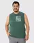 Regata Masculina Plus Size Em Algodão Ref.120657 - Michele Modas