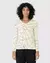 Blusa Justa Feminina Decote V Estampada Em Viscose Stretch Malwee Ref:1000127511 - loja online