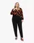 Blusa Estampada Plus Size com Manga Longa - Cereja Rosa Ref. 85617 - loja online