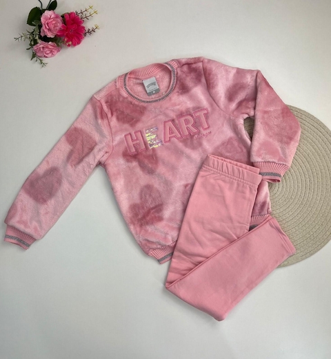 Conjunto Blusão e Calça Rosa Infantil Menina Alakazoo- Ref. 67886