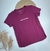 Imagem do Blusa/T-shirt Feminina Manga Curta Bordo - Michele Collection Ref.012