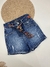 Short Jeans Feminino Lara Detox Denim Ref. 633: Conforto e Estilo com Cinto Colorido ✨