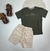 Conjunto bermuda e camiseta Infantil Menino Verão Alakazoo Ref. 39754 - Michele Modas