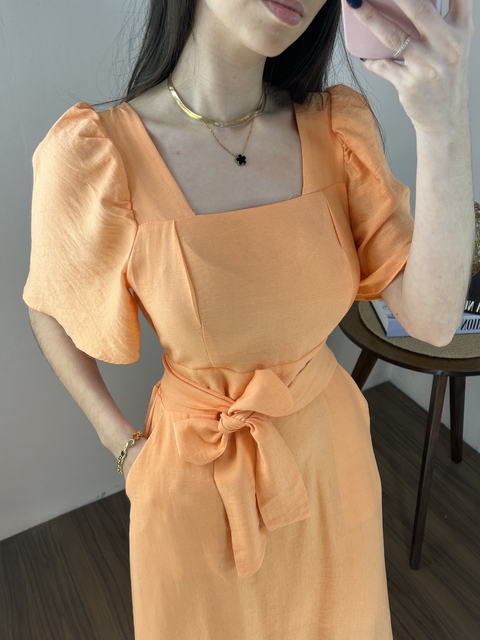 Vestido Longo Com Mangas Ref.V4012